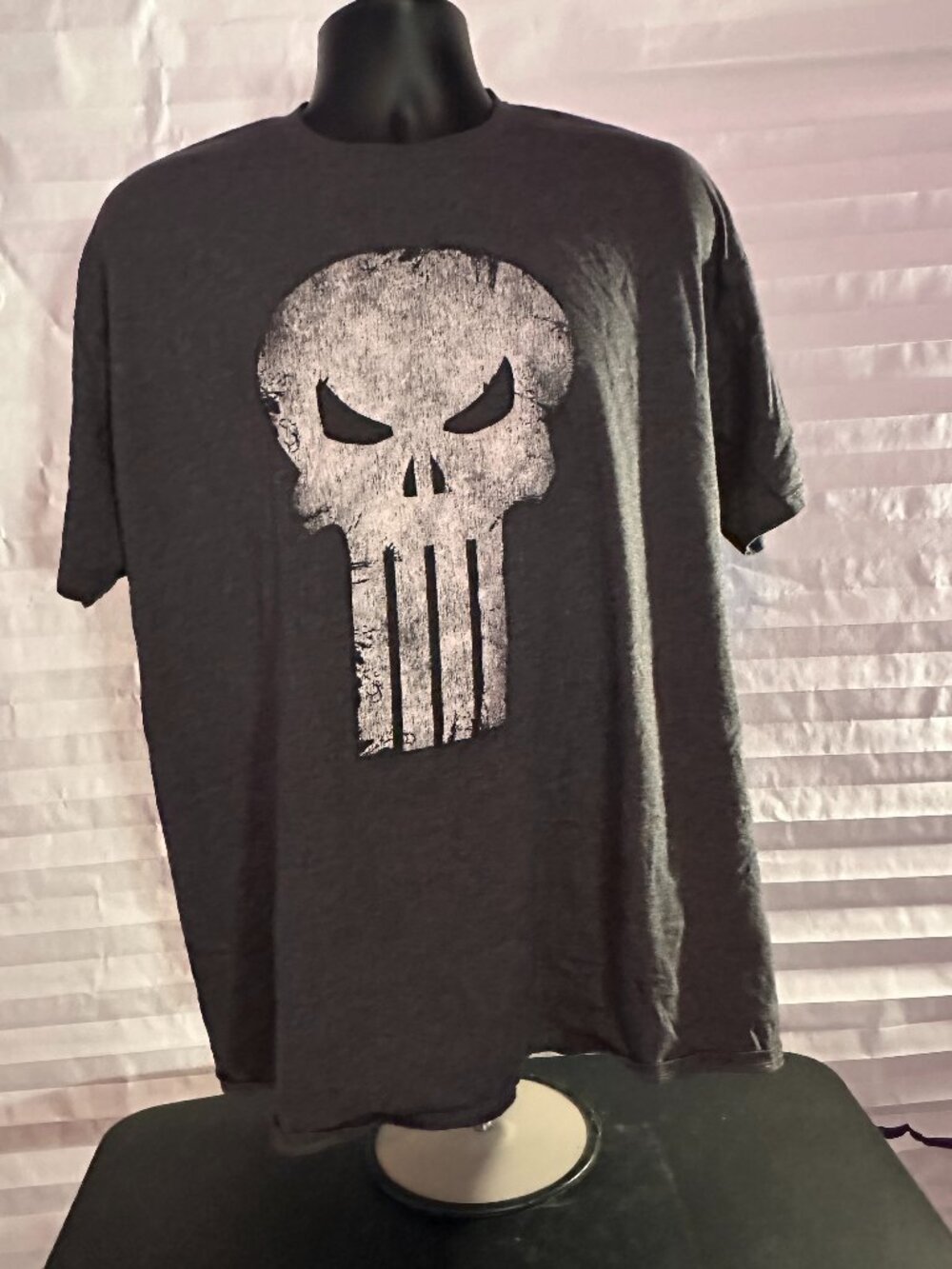 Marvel The Punisher Gray Graphic Tee Men's Size 3X